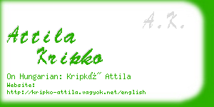 attila kripko business card